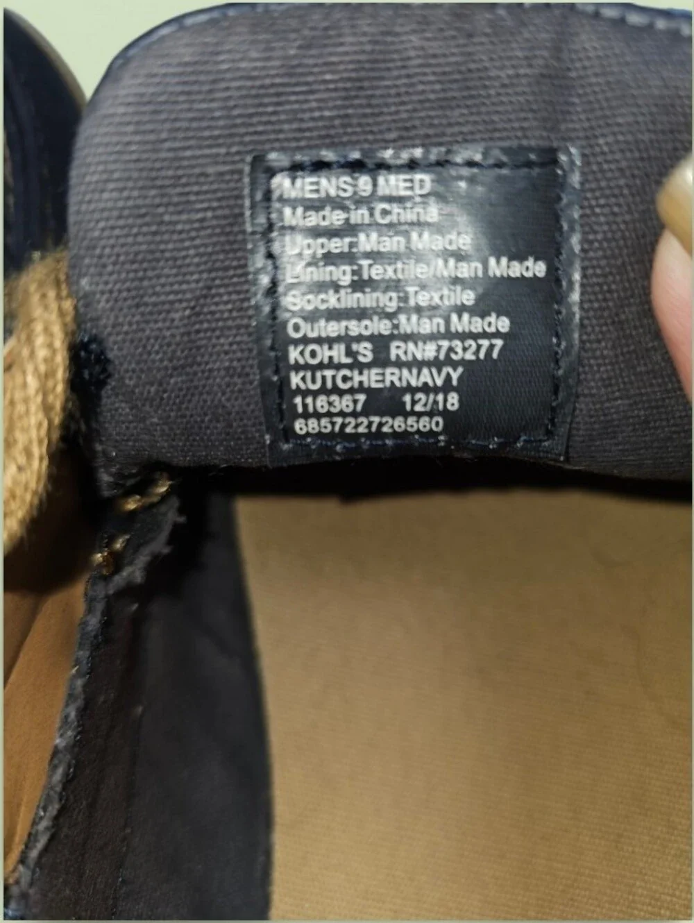 Sonoma Navy KutcherBoat Shoes with Tan Trim and Laces